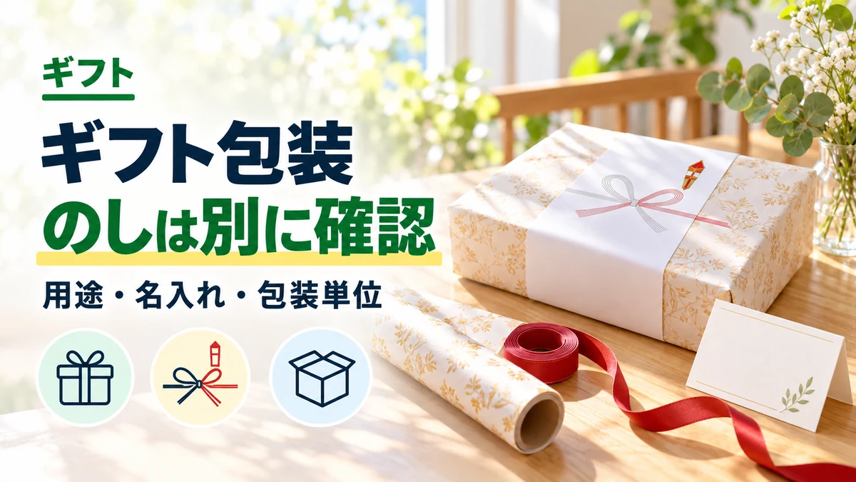 ギフト包装：のしは別に確認