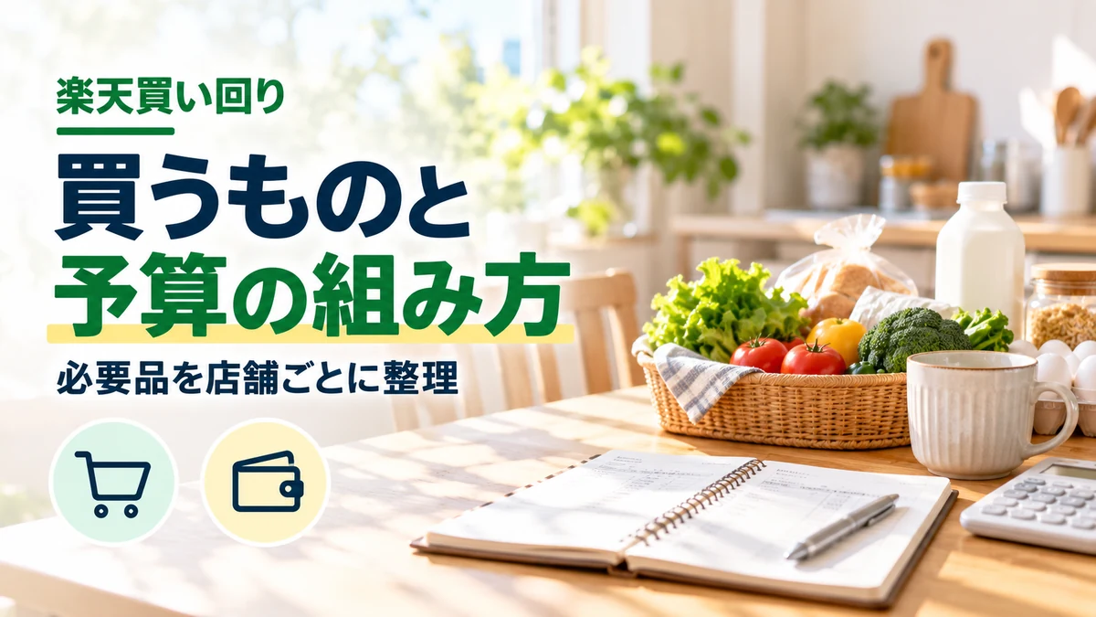 買い回りで買うもの・予算の組み方のイメージ