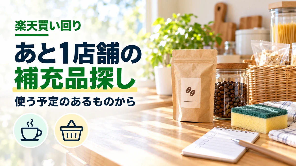あと1店舗に選ぶ補充品のイメージ