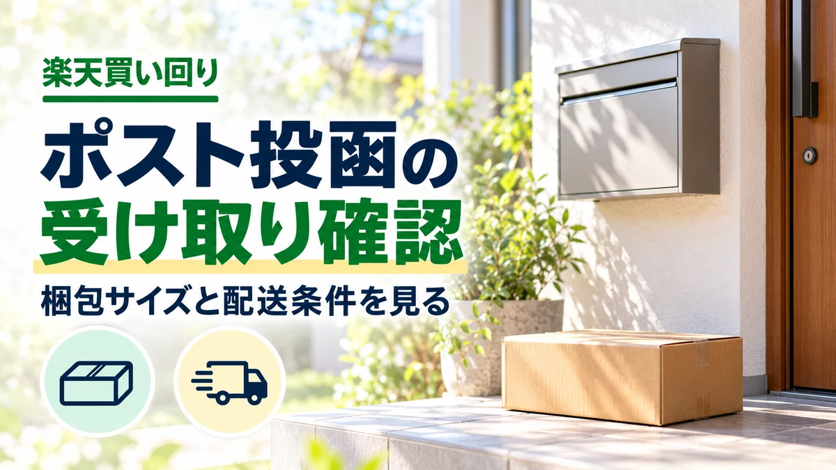 ポスト投函で受け取れる候補の確認のイメージ