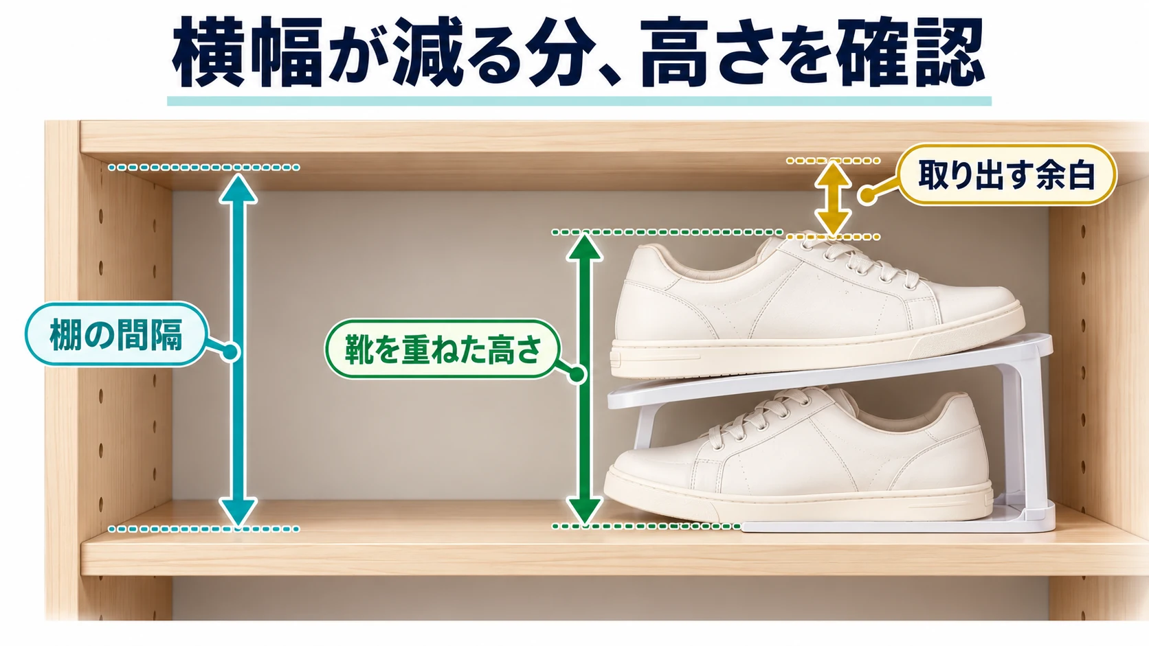 横幅が減る分、高さを確認